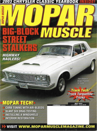 MOPAR MUSCLE 2003 MAY - FEATHER DUSTER, 440 3X2 GTX